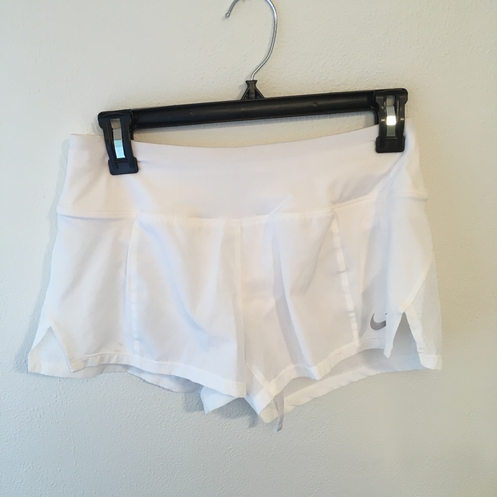 Nike Dri-fit Crew running shorts white small